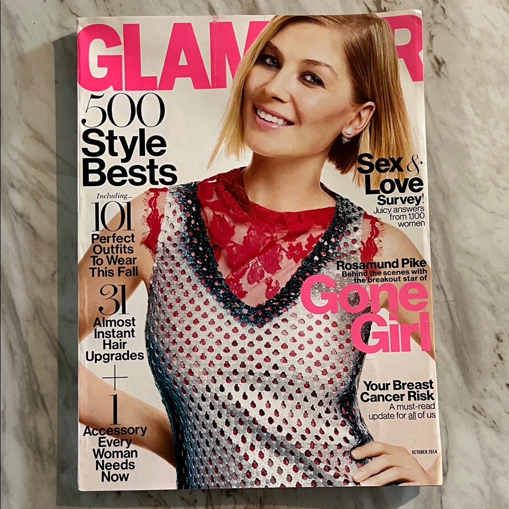 2014 Glamour Magazine with Gone Girl Rosamund Pike